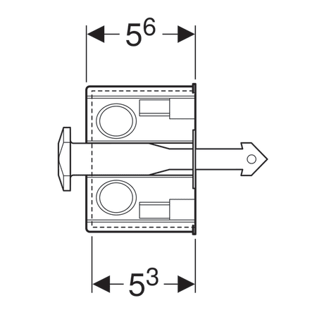 KIT DE INSTALARE CU DOZA INCASTRATA, PENTRU GEBERIT DUOFRESH